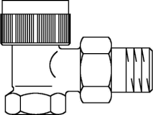 Picture of OVENTROP Thermostatventil „AV 9“ DN 15, PN 10, Eck, Art.Nr. : 1183704