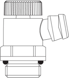 Bild von OVENTROP Entleerungsventil mit drehbarem Auslass, EZB, G ¼ AG (Set = 10 Stück), Art.Nr. : 1102002
