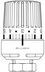 Picture of Oventrop Thermostat „Uni L“ 7-28 °C, 0 * 1-5, Flüssig-Fühler, M 30 x 1,0 - Art.-Nr. 1011401