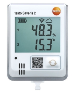 Picture of testo Saveris 2-H1 - Funk-Datenlogger mit Display und integriertem Temperatur- und Feuchtefühler sowie kostenlosem Cloud-Zugang - Art.-Nr.: 0572 2034