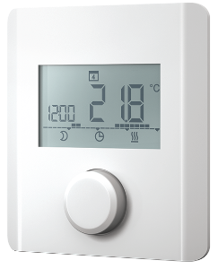 Bild von Sauter TRA421F210 - Elektronischer Raum-Thermostat mit Display 230V N/R Heizen/Kühlen