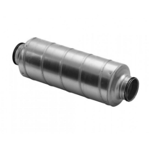 Bild von Lindab SAFE-Schalldämpfer mit Muffen -Isolation 50mm - verzinkt, Typ: SLU-80-600-50