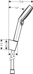 Picture of HANSGROHE Crometta Vario Porter Set 1,25m,  26691400