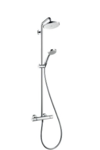 Picture of HANSGROHE Croma 220 Air 1jet Showerpipe EcoSmart 9 l/min,  27188000