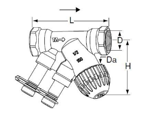 Bild von IMI Hydronic Engineering Kompaktregelventil TBV-C LF DN 15 IG/IG, Art.Nr. : 52133115