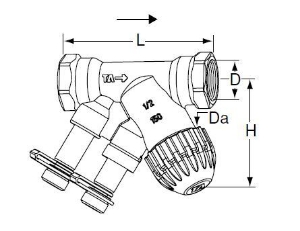 Bild von IMI Hydronic Engineering Kompaktregelventil TBV-C NF DN 20 IG/IG, Art.Nr.: 52 134-120