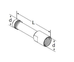 Picture of IMI Hydronic Engineering Verlängerung für Messnippel M14 x 1 L=71 mm, Art.Nr. : 52179016