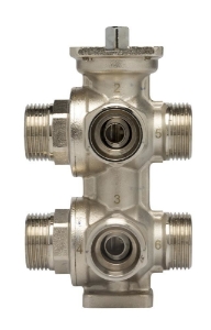 Bild von IMI Hydronic Engineering TA-6-Wege-Ventil DN 20 DZR, Eurokonus, Kv 2,8, Art.Nr.: 322031-30501