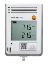 Bild von testo 160 IAQ - Funk-Datenlogger mit Display und integrierten Sensoren für Temperatur, Feuchte, CO2 und atmosphärischen Druck - Art.-Nr.: 0572 2014