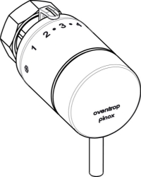 Bild von OVENTROP Thermostat „pinox H“ M 30 x 1,5, verchromt, Art.Nr. : 1012165