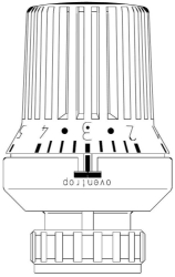 Bild von OVENTROP Thermostat „Uni XD“ 7-28 °C, * 1-5, Flüssig-Fühler, weiß, Art.Nr. : 1011374