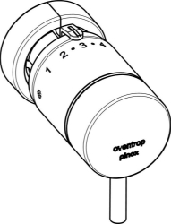 Bild von OVENTROP Thermostat „pinox D“ Klemmverbindung, verchromt, Art.Nr. : 1012175