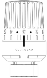 Bild von OVENTROP Sonder-Thermostat „Uni LK“ (Kosmia) 7-28 °C, 0 * 1-5, Flüssig-Fühler, M 28 x 1,0, Art.Nr. : 1613501