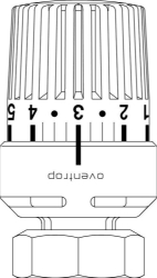 Bild von OVENTROP Thermostat für „maxi/mini“ Thermostatventile bis 1974 7-28 °C, 0 * 1-5, Flüssig-Fühler, M 40 x 1,5, Art.Nr. : 1015500