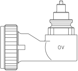Picture of OVENTROP Winkeladapter für Ventil-HK beiderseits Klemmverbindung, Art.Nr. : 1011452