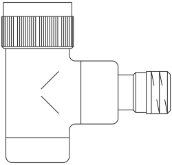Bild von OVENTROP Thermostatventil "EQ" DN 15, Eck, weiß, mit "QA" Ventileinsatz, Art.Nr. : 1163562