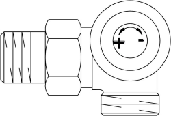 Bild von OVENTROP Thermostatventil „AV 9“</span> DN15, 3/4" x 1/2",PN10, Winkeleck rechts, Art.Nr. : 1183447