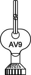 Bild von OVENTROP Voreinstellschlüssel für Thermostatventile „AV 9“, Art.Nr. : 1183962