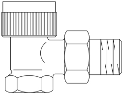 Picture of OVENTROP Thermostatventil „AF“ DN 10, PN 10, Eck, Art.Nr. : 1180603