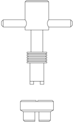 Picture of OVENTROP Voreinstellschlüssel für „AF“ und Ventileinsätze „GHF“, Art.Nr. : 1180791