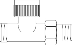 Bild von OVENTROP Thermostatventil „A“ DN 15, PN 10, Durchgang, G ¾ AG x R ½ AG, Art.Nr. : 1181197