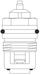 Bild von OVENTROP Ventileinsatz für vertauschten Vorlauf/Rücklauf bei Th.Ventil "AV9", Art.Nr. : 1187078