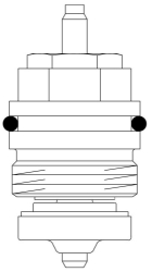 Bild von OVENTROP Ventileinsatz „Baureihe AZ“ für Ventile M 30 x 1,5, DN 10 - DN 32, kv = 1,10, Art.Nr. : 1187060
