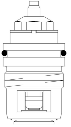 Picture of OVENTROP Ventileinsatz „AV 6 / RFV 6 / E“ für Ventile M 30 x 1,0, DN 10 - DN 20, kv = 0,65, Art.Nr. : 1017057