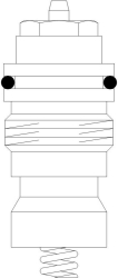 Bild von OVENTROP Ventileinsatz „Baureihe F“ für Ventile M 30 x 1,0, kv = 0,32, Art.Nr. : 1017351