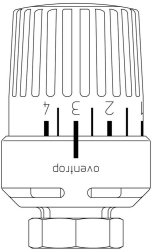 Bild von OVENTROP Thermostat „Uni RTLH“ Ausführung: verchromt, 10 °C - 40 °C, M 30 x 1,5, Art.Nr. : 1027172