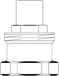 Bild von OVENTROP Verlängerung für „Unibox“ für RTL-Ventile, 20 mm, Art.Nr. : 1022699