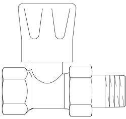 Picture of OVENTROP Handregulierventil „HR“ DN 20, PN 10, Durchgang, Handrad weiß, Art.Nr. : 1190606