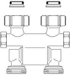 Bild von OVENTROP ZB-Absperrverschraubung „Multiflex F“ G ¾ ÜM x G ¾ AG, Ms, vernickelt, weichdichtend, schwenkbar, Art.Nr. : 1015711
