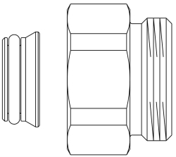 Bild von OVENTROP Distanzstück für Multiflex-Verschraubungen, als Set = 2 Stück, Art.Nr. : 1681650