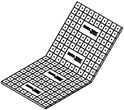 Bild von OVENTROP Faltplatte für "Cofloor"-Systeme Tackern / Klemmschiene 2x1m = 2qm,aus EPS,WLG 045,Stärke 30-3mm, Art.Nr. : 1402605