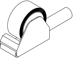 Bild von OVENTROP Handabroller für Klebeband mit 50 mm Breite, Art.Nr. : 1402598
