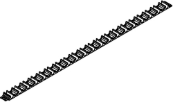 Picture of OVENTROP Verlegeschiene für „Cofloor“ System Klemmschiene selbstklebend, Klemmabstand 5 cm, für Rohr 14 mm, Länge 1 m, Art.Nr. : 1402580