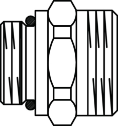 Bild von OVENTROP Doppelnippel für Verteiler 3/4 x 1, Art.Nr. : 1407206