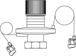 Bild von OVENTROP Membranantrieb für „Hycocon DTZ“, DN 15-25, Sollwert 50-300 mbar, Art.Nr. : 1062082