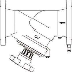 Picture of OVENTROP Strangregulierventil „Hydrocontrol MFC“ DN 65, mit integrierter Messblende, Art.Nr. : 1065851
