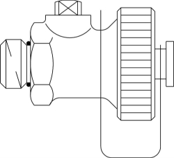 Bild von OVENTROP Set 1 = 1 F+E Kugelhahn für Armaturen mit „classic“-Messtechnik, Art.Nr. : 1060191