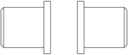 Picture of OVENTROP Tüllenanschluss-Set für „Hycocon/Hydrocontrol/Hydromat“ Set 5 = 2 Schweißtüllen für Ventil DN 50, Stahl, Art.Nr. : 1060597
