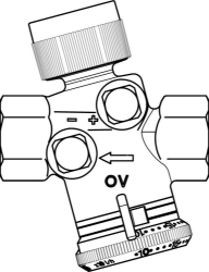 Picture of OVENTROP Regulierventil „Cocon QTZ“ ohne Messventile beiderseits IG, DN 15, 30-210 l/h, Art.Nr. : 1147504