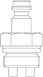 Picture of OVENTROP Set 17 = 2 Messnippel mit Sieb mit Steckkupplung-Technik, Art.Nr. : 1069186