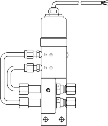 Bild von OVENTROP Differenzdruckaufnehmer „OV-Connect“ mit Messnadeln und Anschlussleitung, Art.Nr. : 1069180
