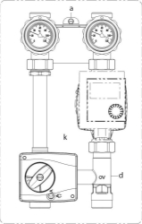 Picture of OVENTROP Kesselanbindesystem „Regumat M3-130“ DN 20 ohne Pumpe, mit Universalisolierung, Art.Nr. : 1355251