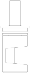 Bild von OVENTROP Regelstück (Küken) für Dreiwegemischer DN 25, für „ESBE“ und „Lineg“, Art.Nr. : 1350285