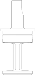 Bild von OVENTROP Regelstück (Küken) für Vierwegemischer DN 25, für „Lineg“, Art.Nr. : 1350294