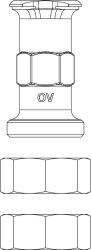 Picture of OVENTROP OVENTROP-Distanzstück für "Regumat S" (Ausführung 2015), Art.Nr. : 1357086