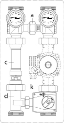 Bild von OVENTROP Kesselanbindesystem „Regumat M3-180“ DN 32 ohne Pumpe, Art.Nr. : 1355272